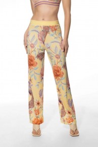 Длинные женские брюки из модала Mey серия Naela 17728 Золотой день