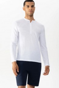 Мужская футболка льняная Mey серия Linen 36096 Белый