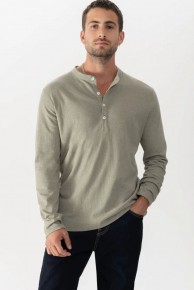 Мужская футболка льняная Mey серия Linen 36096 Салатовый