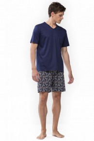 Короткая мужская пижама хлопковая Mey 72471 M